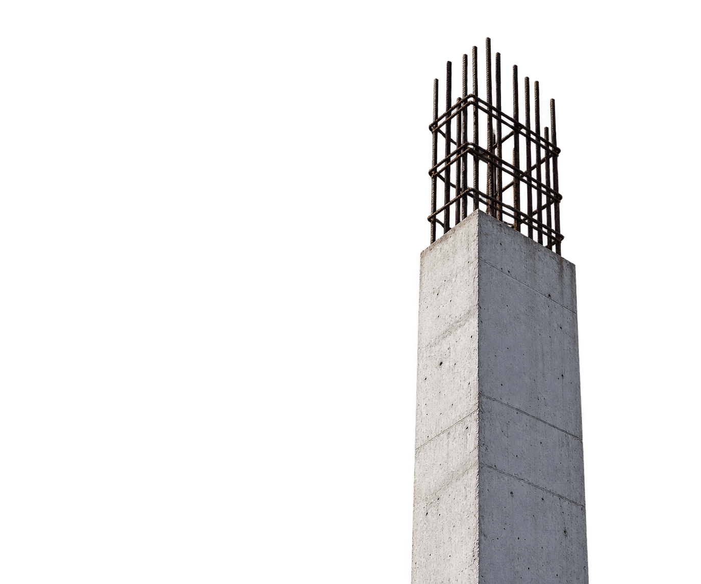 Concrete architectural pillar
